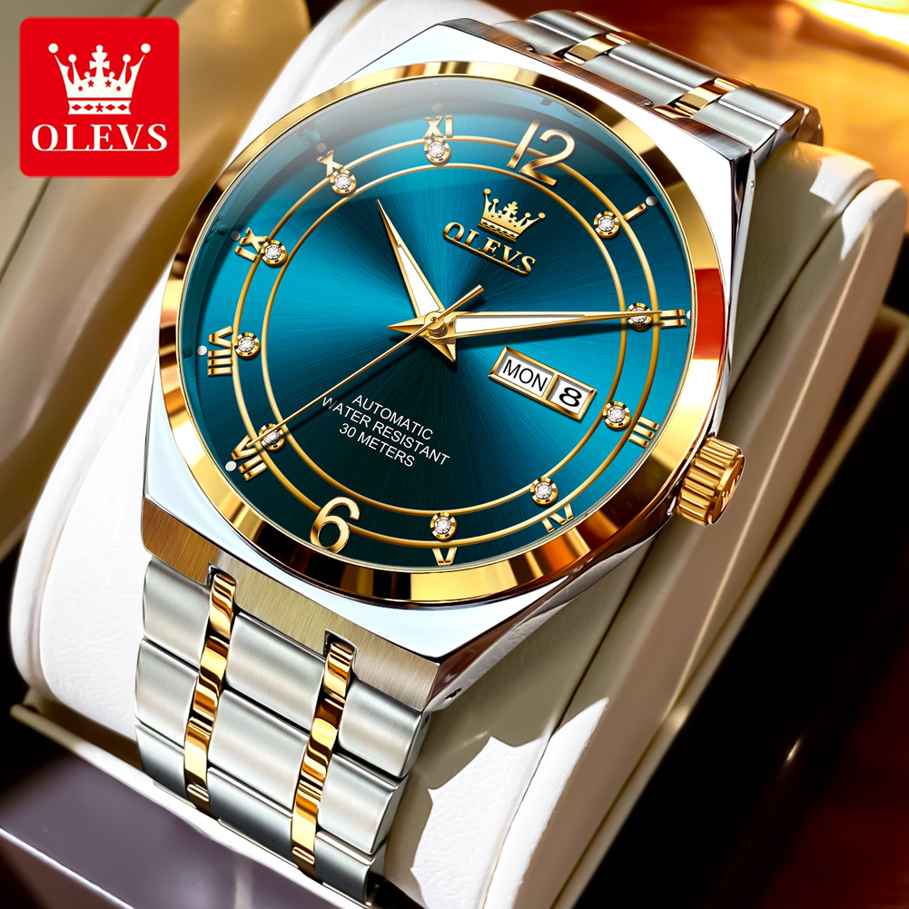 Rolex Watch Datejust - OLEVS 남성용 시계, 기계식 시계, 방수
