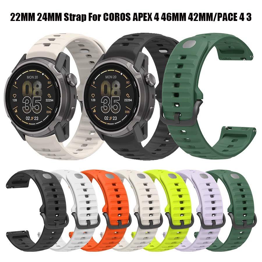 Silicone Watch Band 22Mm - COROS APEX 4 46mm 42mm 스트랩