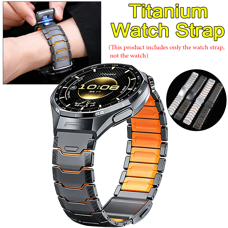 Silicone Watch Band 22Mm - 22mm 티타늄 러버 스트랩 (화웨이 워치