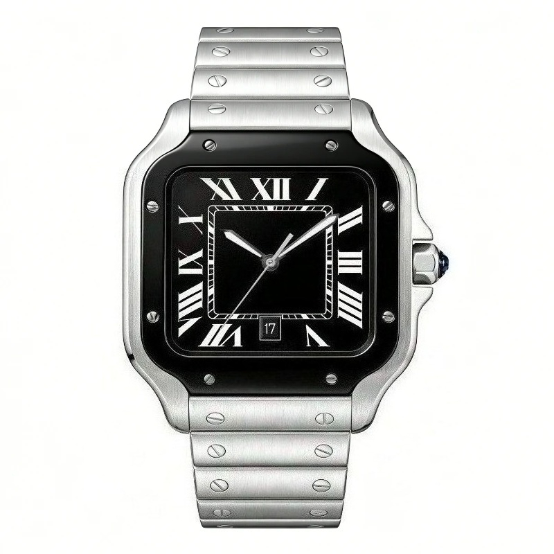 새로운 럭셔리 남성용 쿼츠 시계 클래식 레트로 스타일  - Cartier Watch Tank 리뷰 및 가격