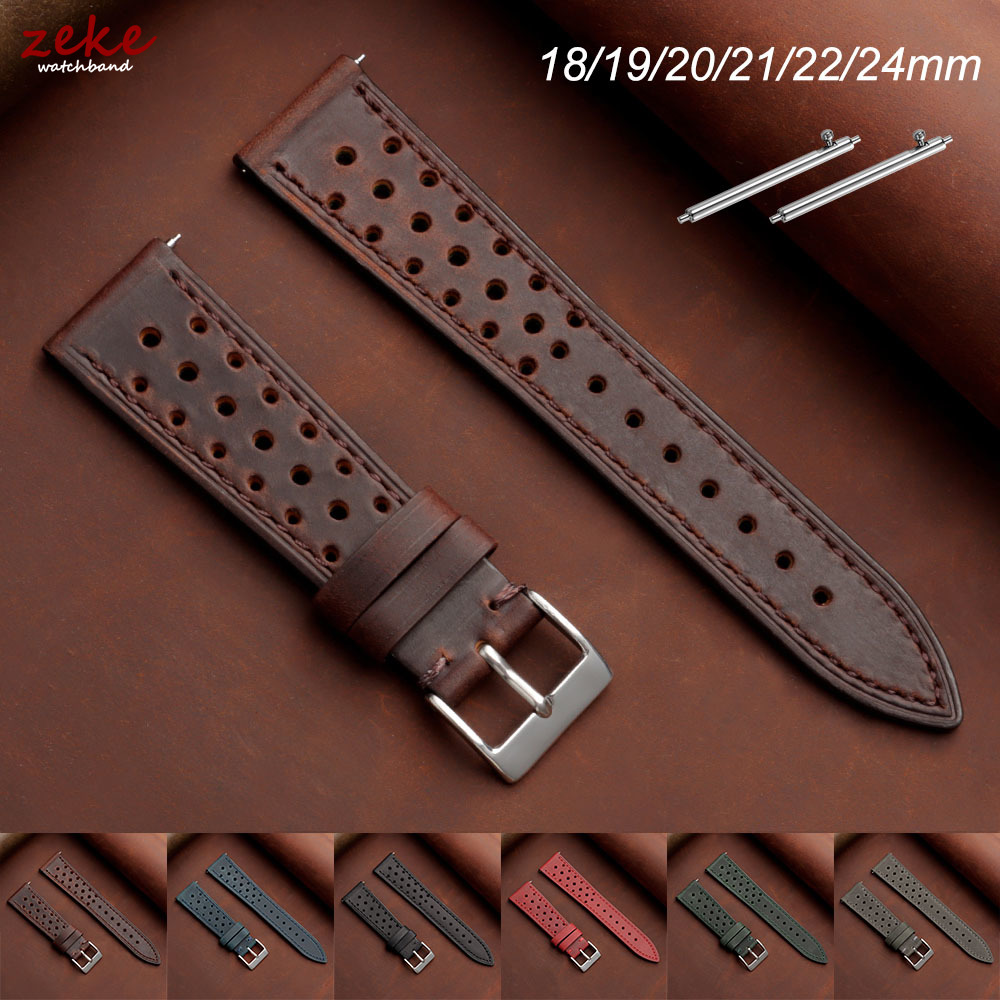 오메가 18mm 19mm 20mm 21mm 22mm 2 - Leather Strap Quick Release 리뷰 및 가격