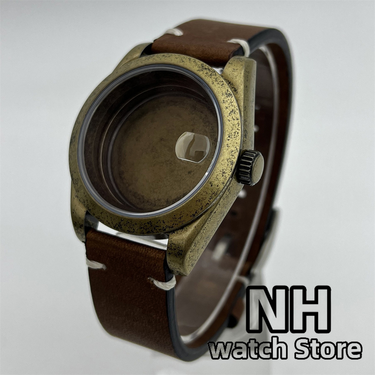 39mm 브론즈 브러시드 시계 케이스 가죽 스트랩 사파 - Seiko Watch 5 Sports 리뷰 및 가격
