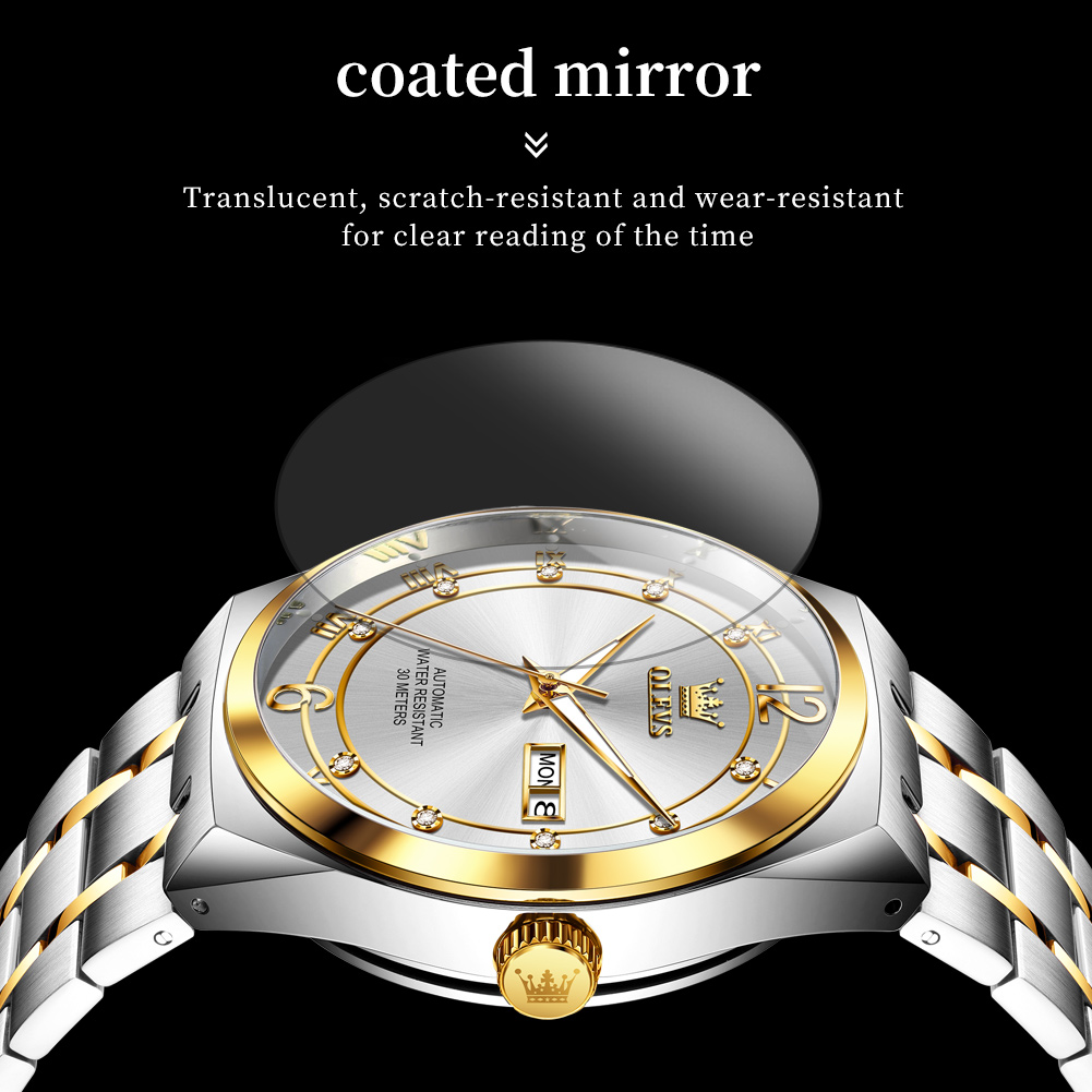 OLEVS 남성용 시계, 기계식 시계, 방수 스테인리스 - Rolex Watch Datejust 리뷰 및 가격