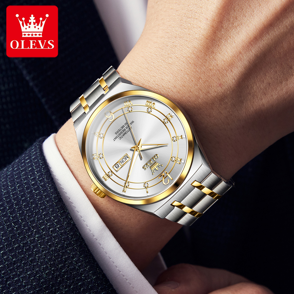 OLEVS 남성용 시계, 기계식 시계, 방수 스테인리스 - Rolex Watch Datejust 리뷰 및 가격
