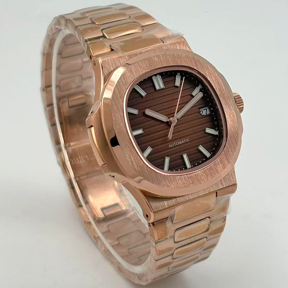 2026년 신모델 남성용 로즈골드 기계식 시계 NH35 - Patek Philippe Watch Nautilus 리뷰 및 가격