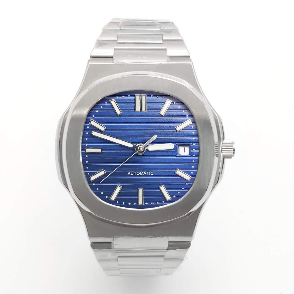 새로운 남성용 시계 기계식 40mm 시계 8215 무브 - Patek Philippe Watch Nautilus 리뷰 및 가격