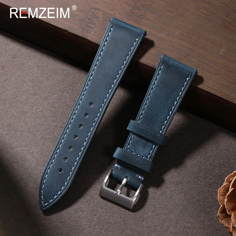 크레이지 호스 퀵릴리즈 가죽 시계 스트랩, 부드러운 레 - Suede Strap Watch 리뷰 및 가격