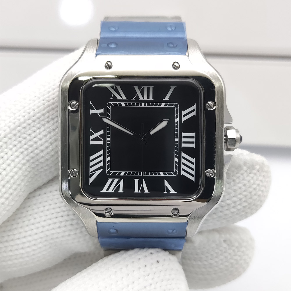 남성용 시계 사각형 케이스 새로운 NH35 시계 자동  - Patek Philippe Watch Nautilus 리뷰 및 가격